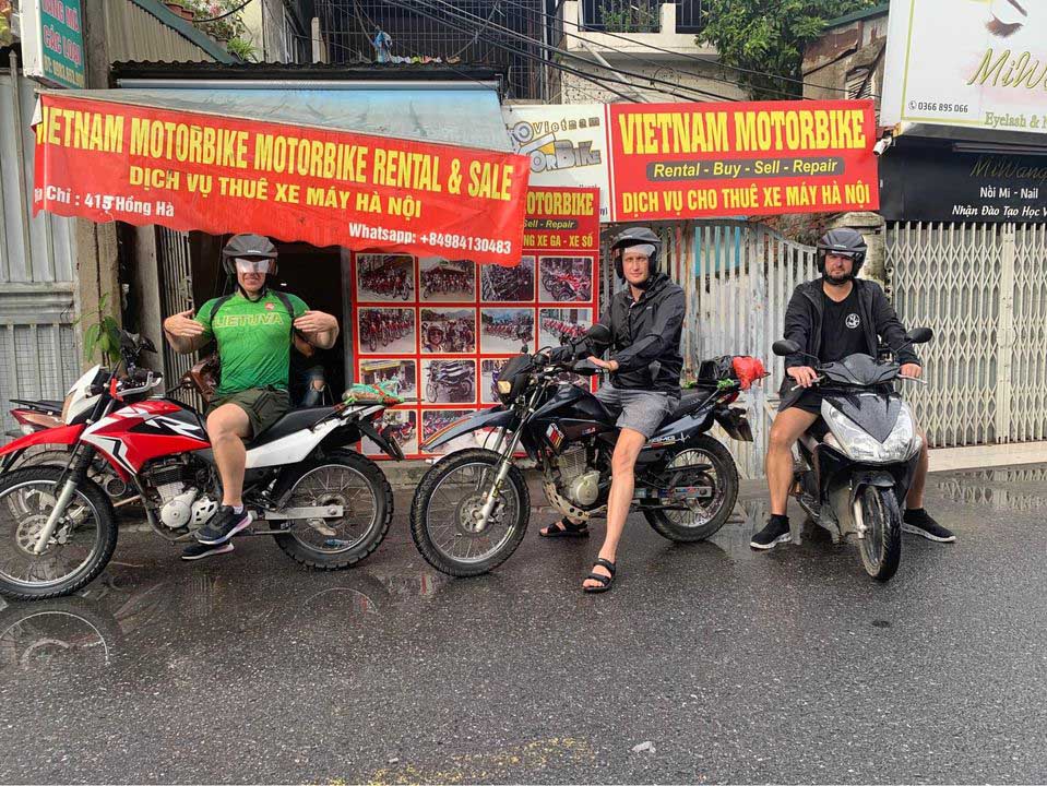 Hanoi to Halong motorbike rental